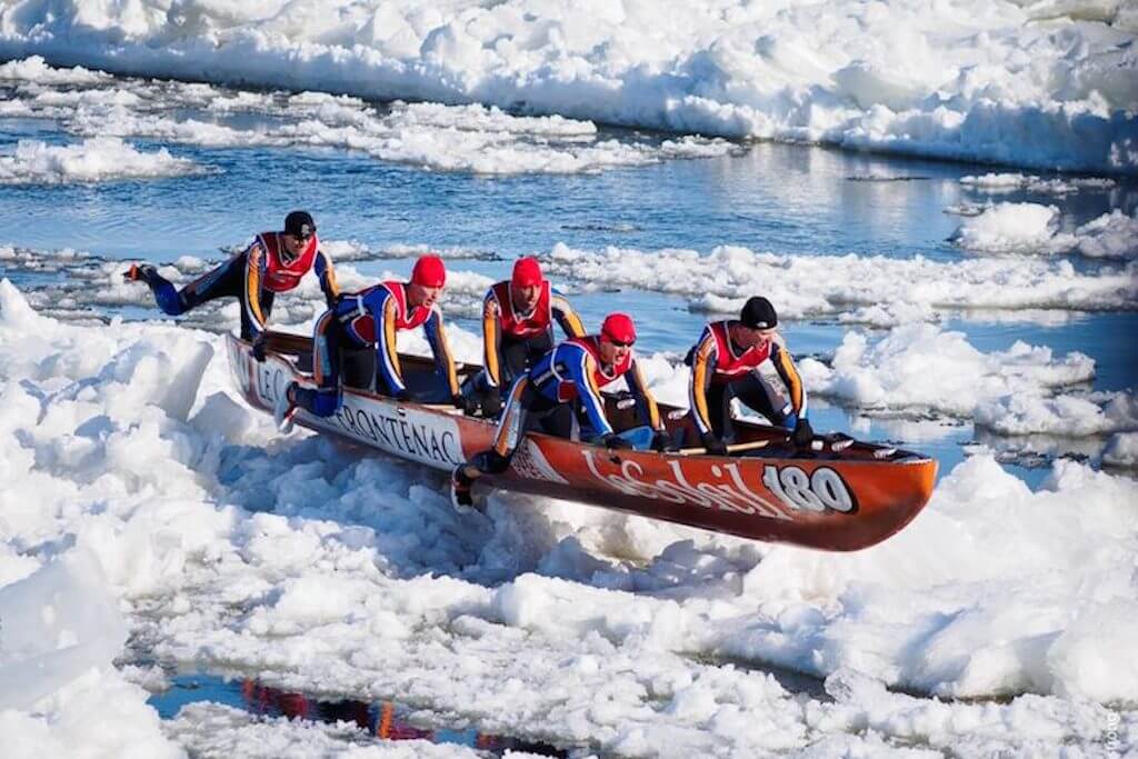 ice canoeing