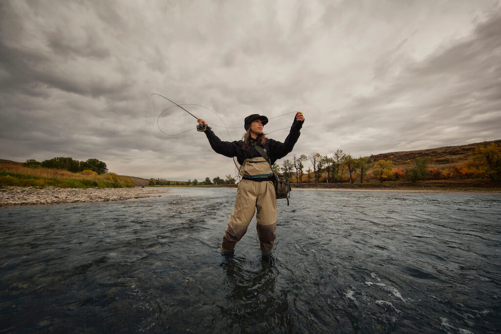 fly fishing the Bow River