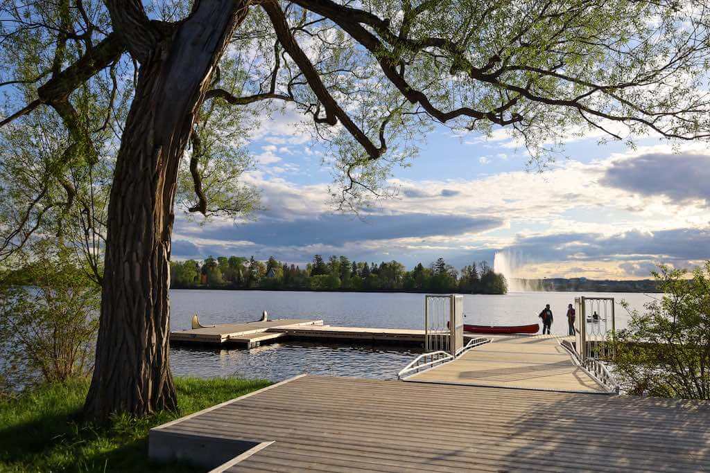 a photo of one of two docks at the museum