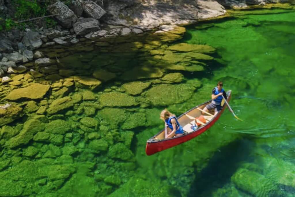 Canoeing on the Bonaventure River