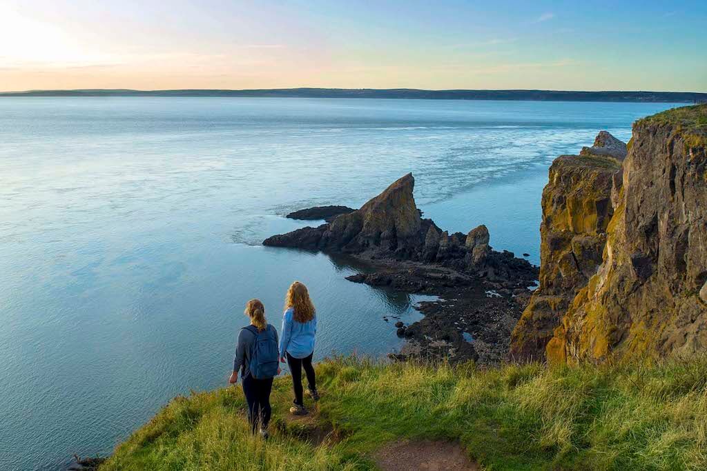 Hikers at Cape Split