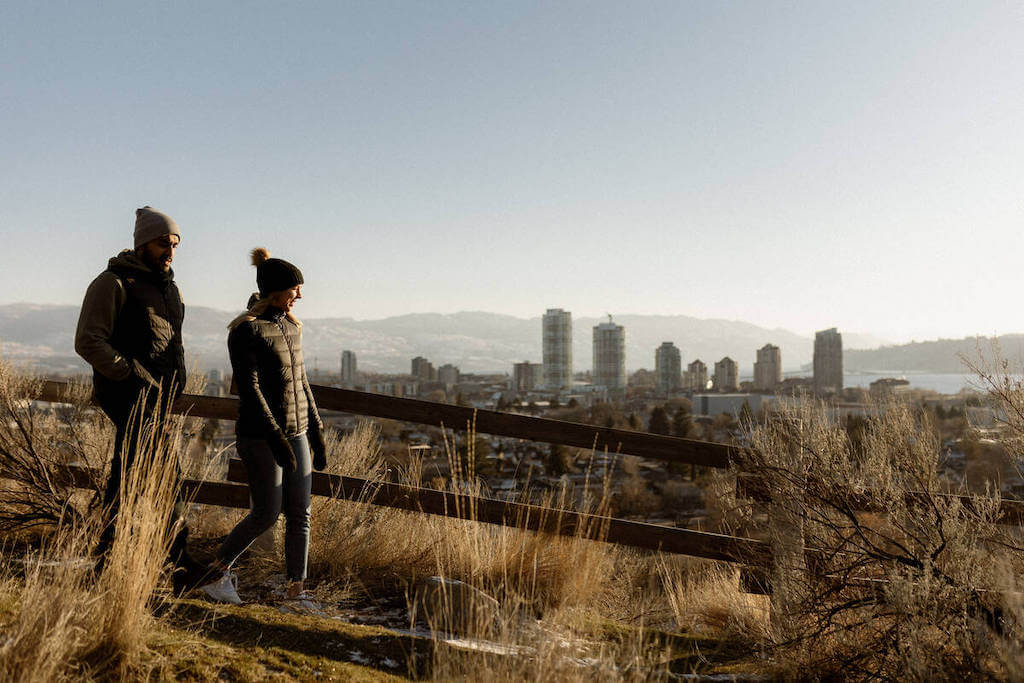 Knox Mountain Park, with downtown Kelowna in view (Tourism Kelowna/Danika Lee)