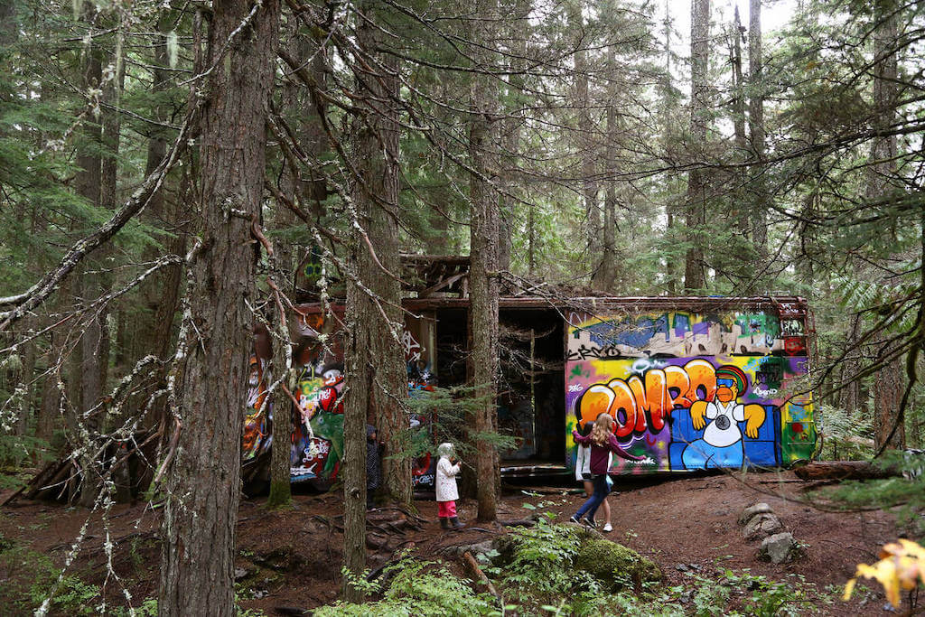 The Train Wreck near Function Junction in Whistler