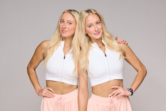 The Peters Twins in action on The Amazing Race Canada