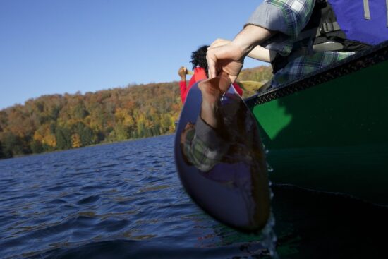 fall canoeing