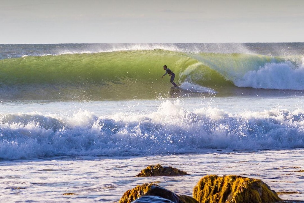 Surfing Lawrencetown Beach (photo: Nova Scotia Tourism)