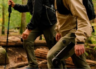 MO/GO Arc'teryx powered hiking pants exoskeleton